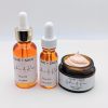 Lychee Rose Face Cream and Face Oil Set – Organic skincare duo for hydration and nourishment.