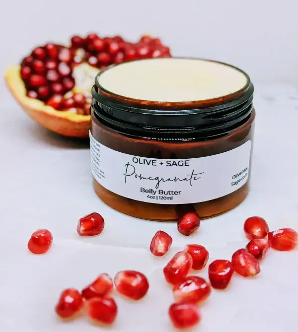 Organic Belly Balm – Deeply Hydrating Belly Butter for Pregnancy & Postpartum