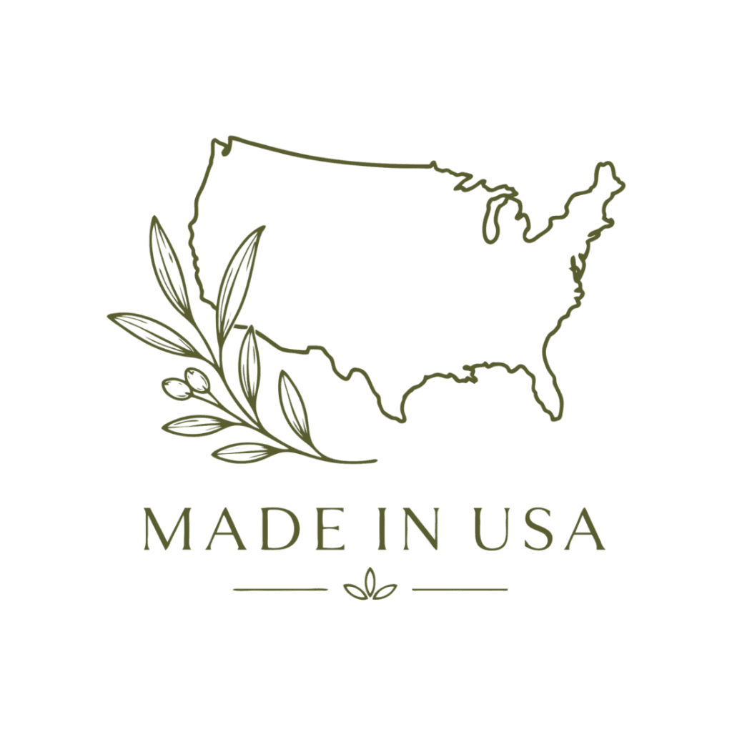 Made in USA skincare trust icon for Olive + Sage